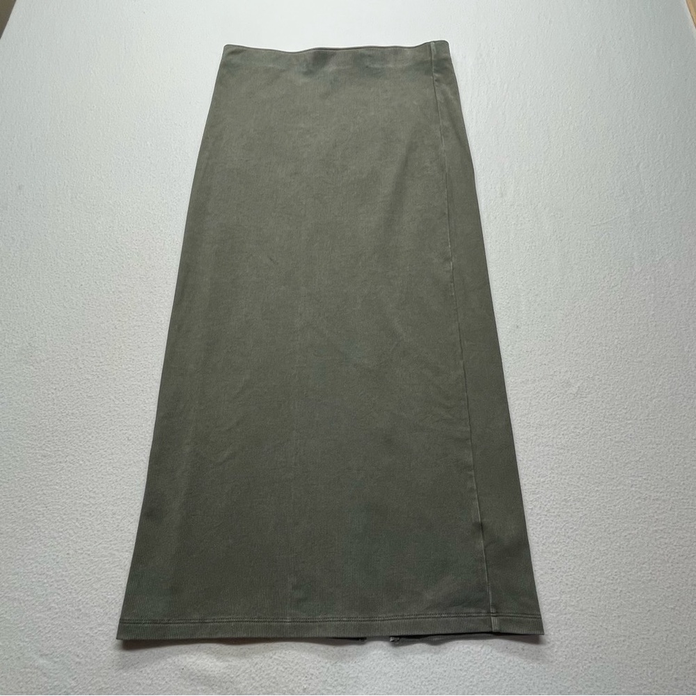 Wild Fable Midi Pencil Skirt Women's Medium Green Stretchy Fall Cozy